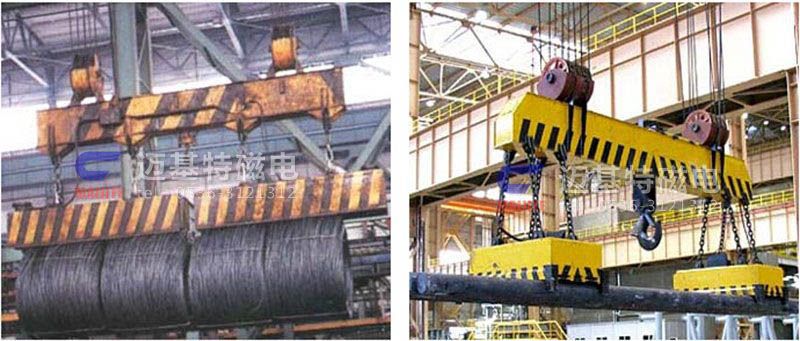 MW12系列、MW15系列吊運捆扎螺紋鋼、圓鋼用起重電磁鐵